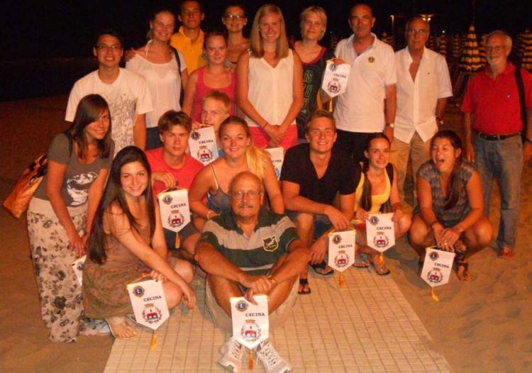 I ragazzi del «Campo Toscana Giovani» ospitati dal Club