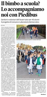 Il bimbo a scuola? Lo accompagniamo noi con Piedibus