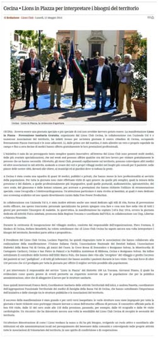You News - I Lions in Piazza per interpretare i bisogni del territorio