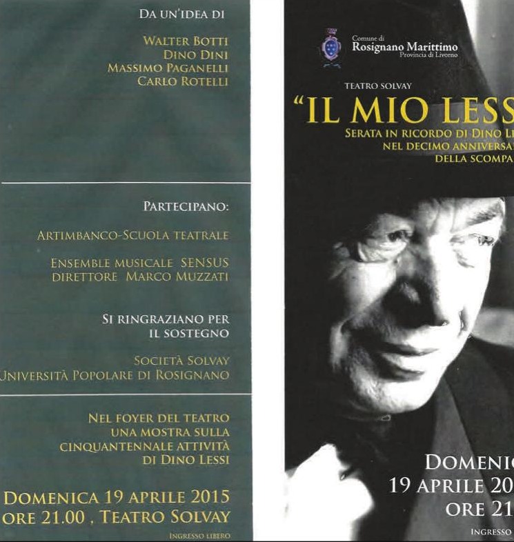«Il mio Lessi»: la serata al Teatro Solvay nel decennale della scomparsa