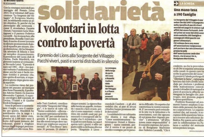 Solidarietà - I volontari in lotta contro la povertà