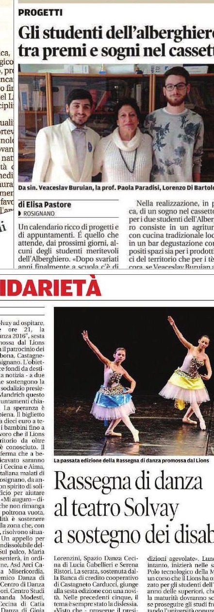 Gli studenti dell'alberghiero tra premi e sogni nel cassetto