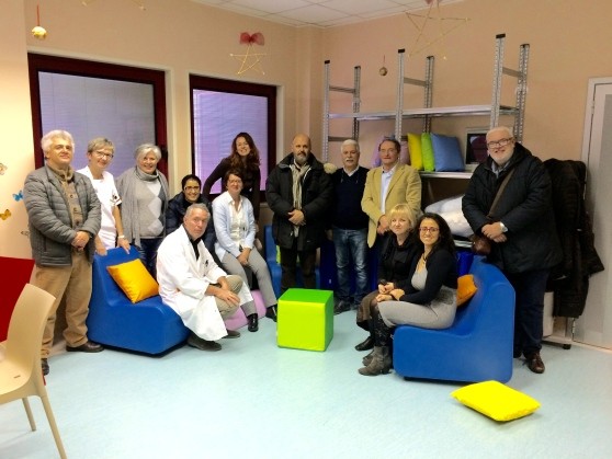 Una donazione per la sala multifunzione di preparazione al parto dell'Ospedale di Cecina