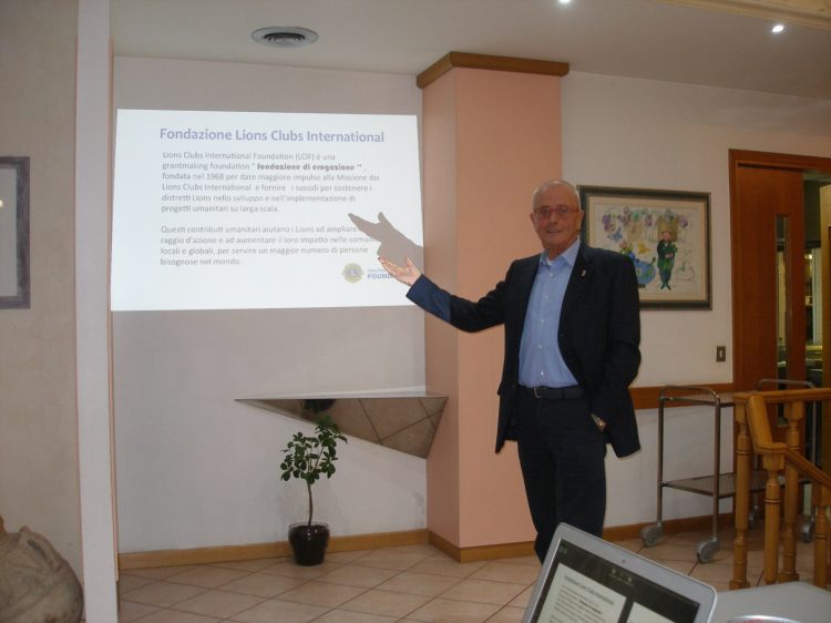 Paolo Mandrich racconta ai soci la Fondazione Lions (LCIF)
