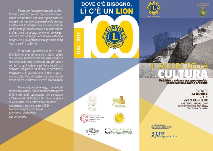 Il Club al seminario «Il valore della cultura» del Lions Club Piombino