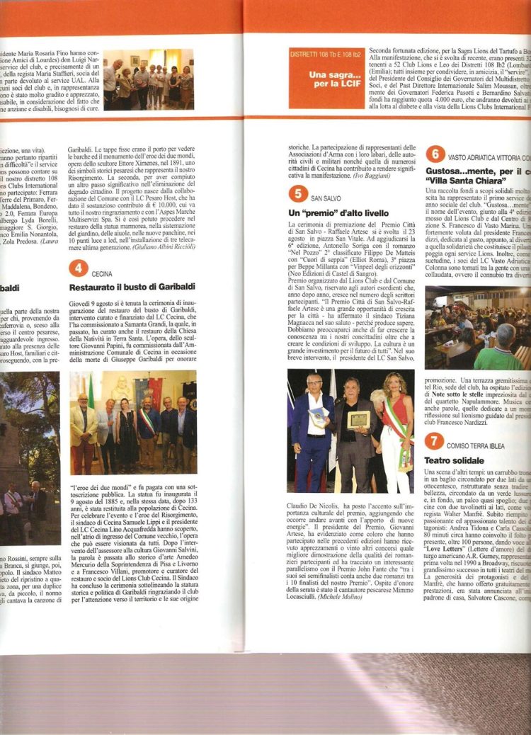 Rivista Lion ottobre 2018