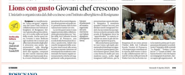 Il Tirreno 4 aprile 2025