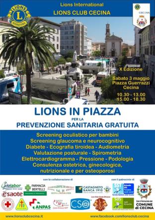 "Lions in Piazza per la Prevenzione Sanitaria" - Successo di partecipazione per la giornat