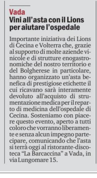 Il Tirreno 13 aprile 2025