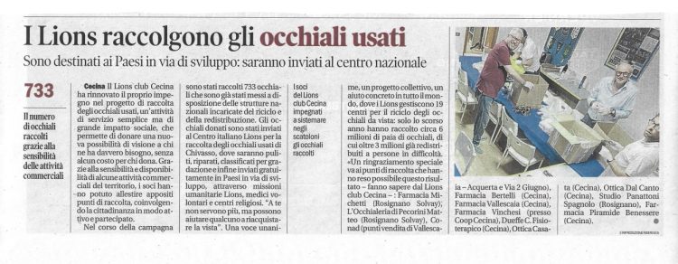 Il Tirreno 12 luglio 2025