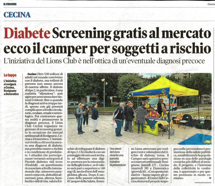 Il Tirreno 26 ottobre 2025